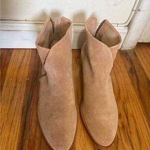Women's Tan Suede Ankle Boots
